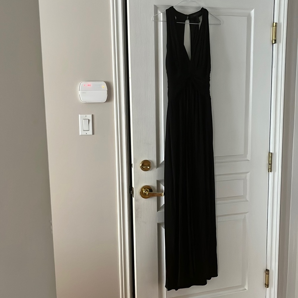 Black empire formal gown